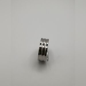 Stainless Steel Silver Engagement Ring Band For Men Size 19 U.S Size 9.5